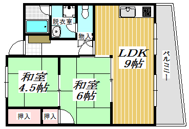 ダフゴ第2マンションの間取り