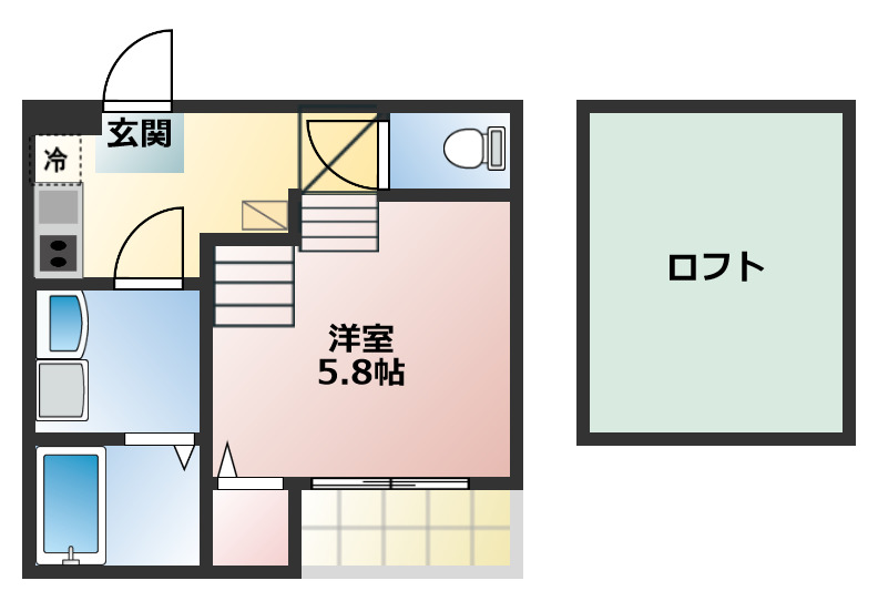 ヒルズ黒川の間取り