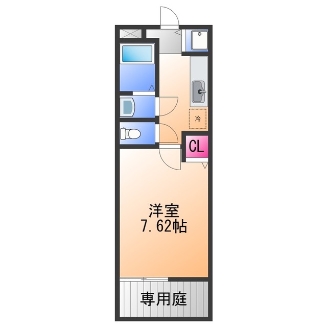 泉大津市昭和町のアパートの間取り