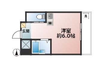 神戸市垂水区塩屋町のマンションの間取り