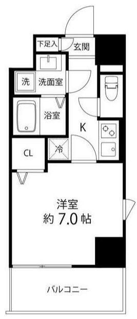 レフィールオーブ町屋駅前の間取り