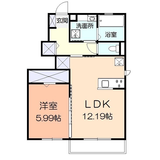 ガーデンハイツ開成の間取り