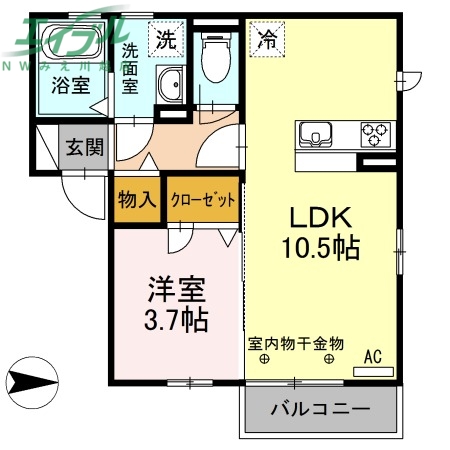 コンフォネスト　桜の間取り