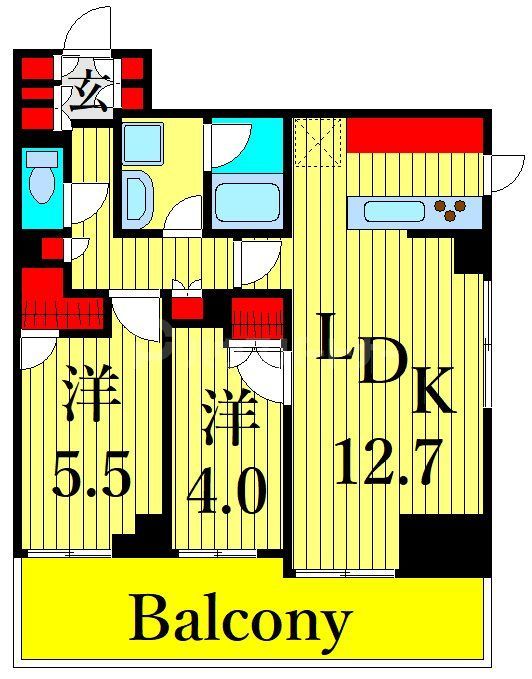 クレストコート町屋の間取り