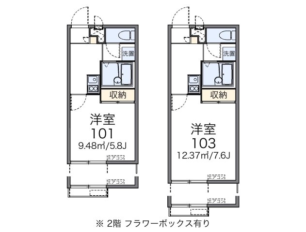 レオパレス南逆井の間取り