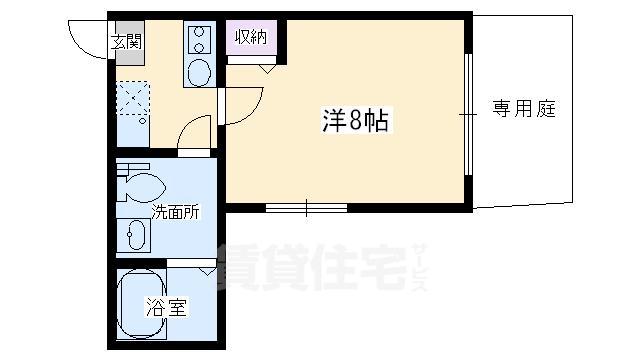 フラッティ智恵光院東の間取り