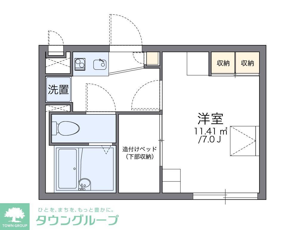 レオパレスフェイスの間取り