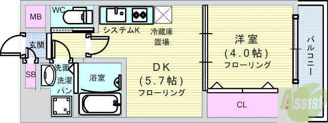 スプランディッド安土町の間取り