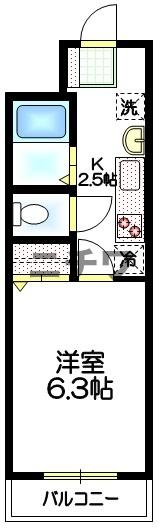 新宿区箪笥町のマンションの間取り