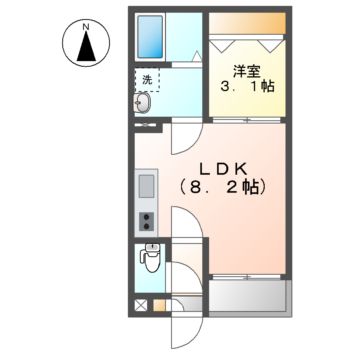 【レガリスト道徳（REGALEST道徳）の間取り】