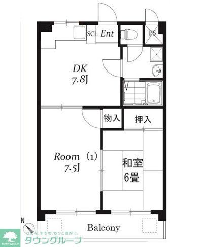 久喜市西大輪のアパートの建物外観