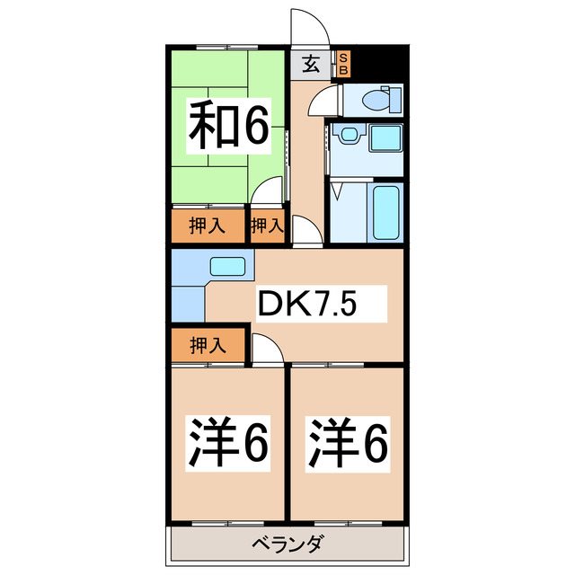 グレイスリー下小河原の間取り