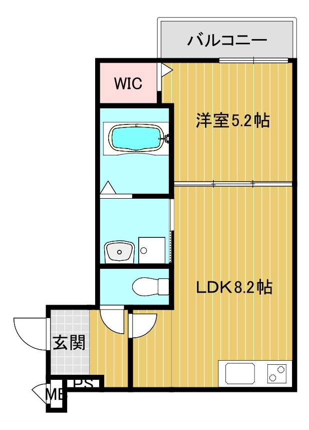 フジパレス帝塚山IIの間取り