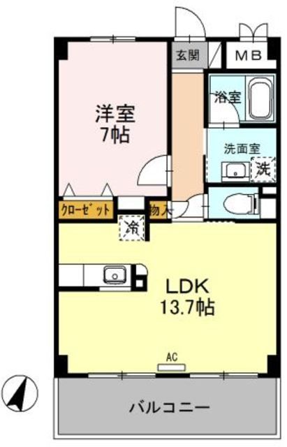 三郷市栄のマンションの間取り