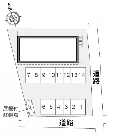 【レオパレス彦の駐車場】