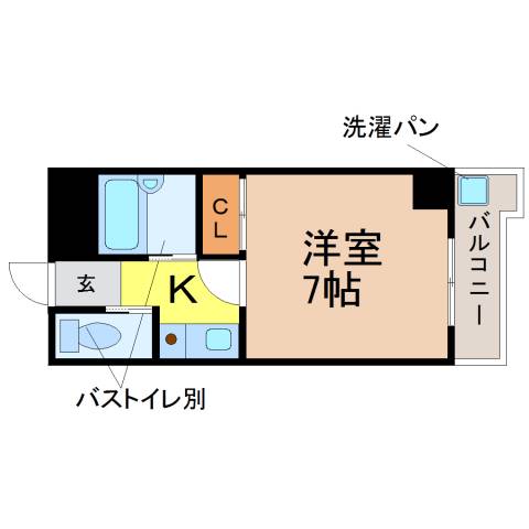 名古屋市中川区愛知町のマンションの間取り