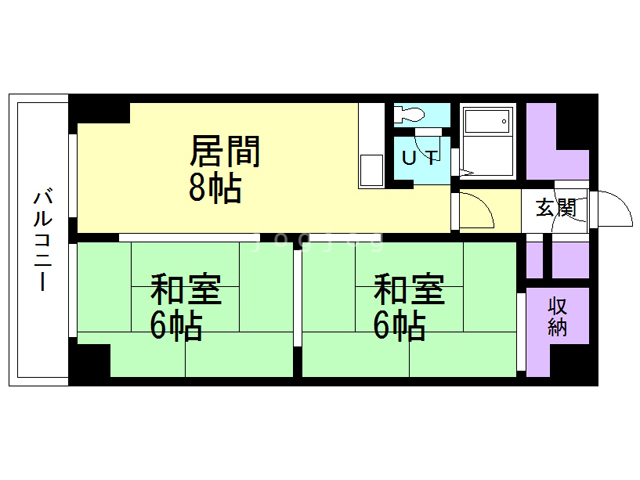 【南郷丘ハイツの間取り】