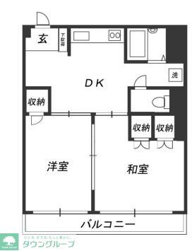 【文京区白山のマンションの間取り】