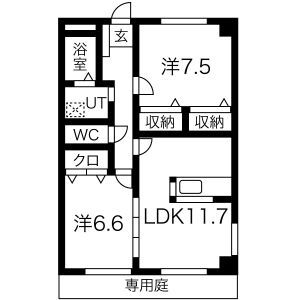 ガーデンパレス72の間取り