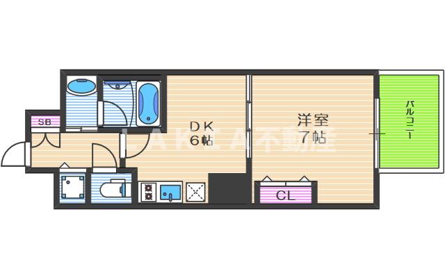 エスライズ西本町IIの間取り