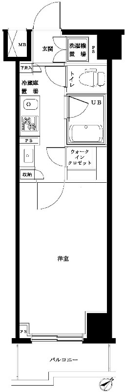 大田区南馬込のマンションの間取り