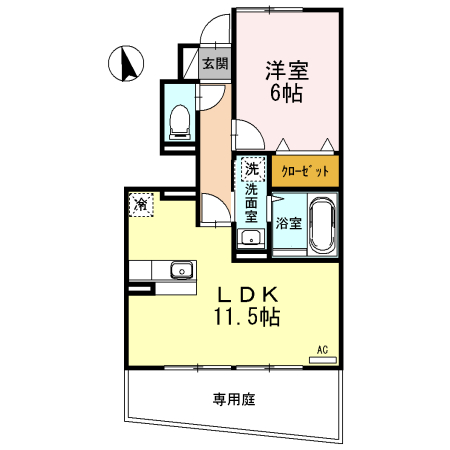 D-room As　Bの間取り
