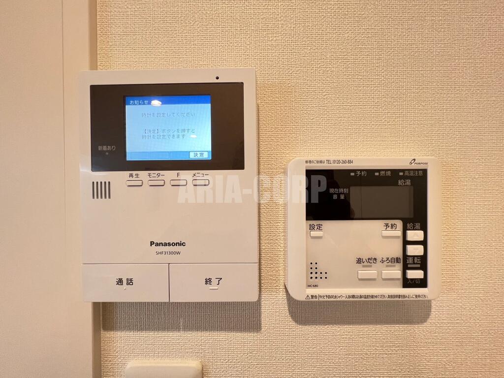 セキュリティ　TV付きモニターホン標準装備♪