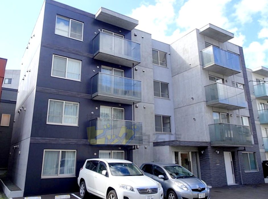 建物外観　都市ガス・Ｗｉ－Ｆｉ対応ネット無料導入の１ＬＤＫマンション♪