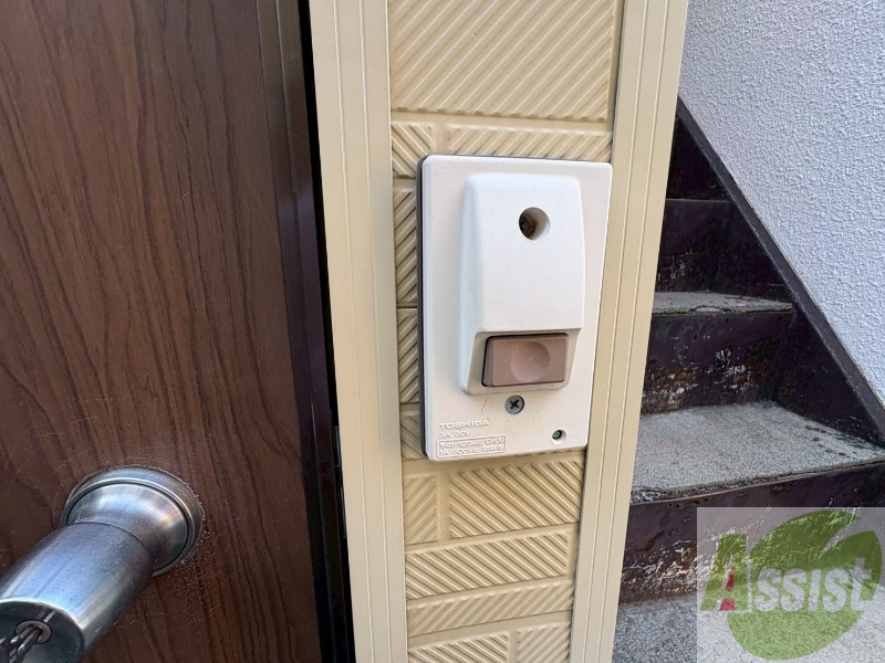 セキュリティ　来客時にはこちらのチャイムで知らせてくれます。