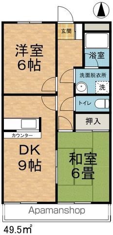 ウエストサイドレジデンスYAMASHICHIの間取り写真