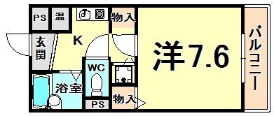 サニーメゾンの間取り写真