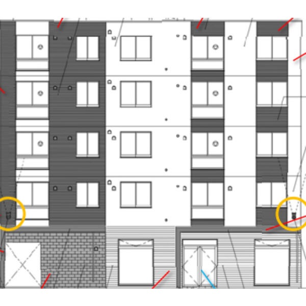 建物外観　完成予想図　札幌市東区北八条東「仮）北８東８ＭＳ」