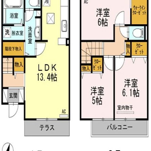 D-room平和の間取り写真