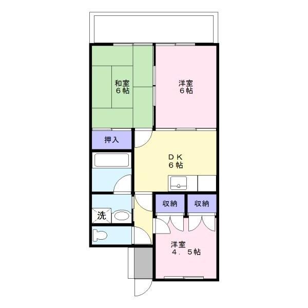シティマンション九品寺の間取り写真