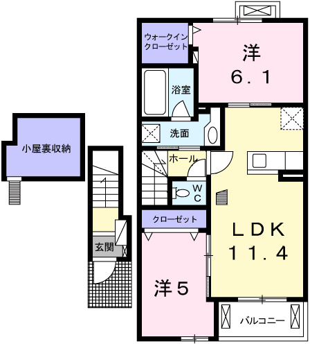 プロムナード弐番館の間取り写真