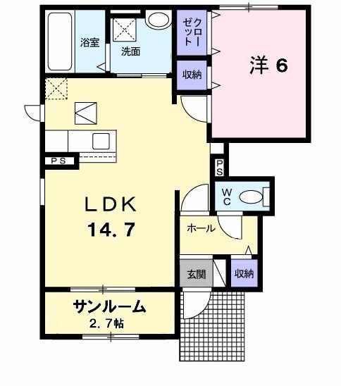 クロエ Iの間取り写真