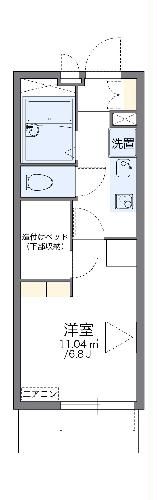 レオパレスひばり第一の間取り写真