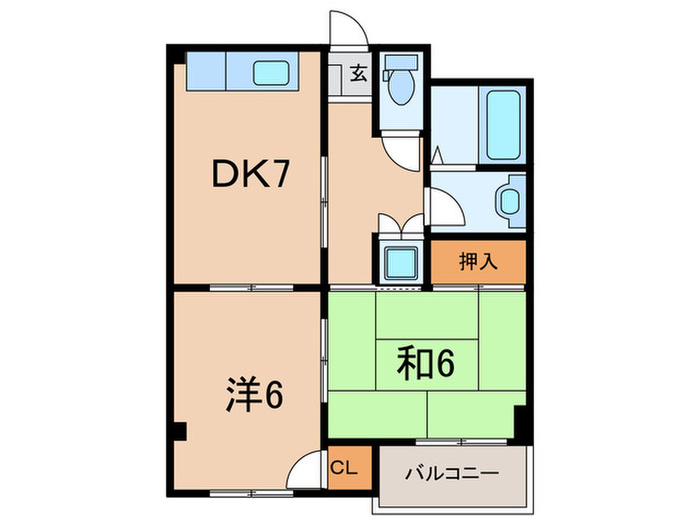 ポコアポコ住吉メゾンIIの間取り写真