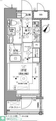 ベルグレード川崎AZの間取り写真