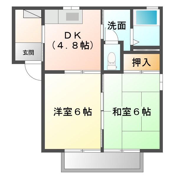 ポートシマダ　A棟の間取り