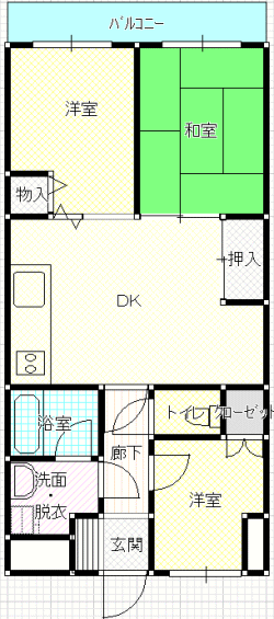 エステイト２２の間取り