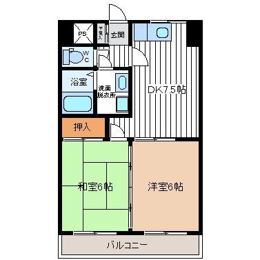 ホワイトヒルズ菜根の間取り