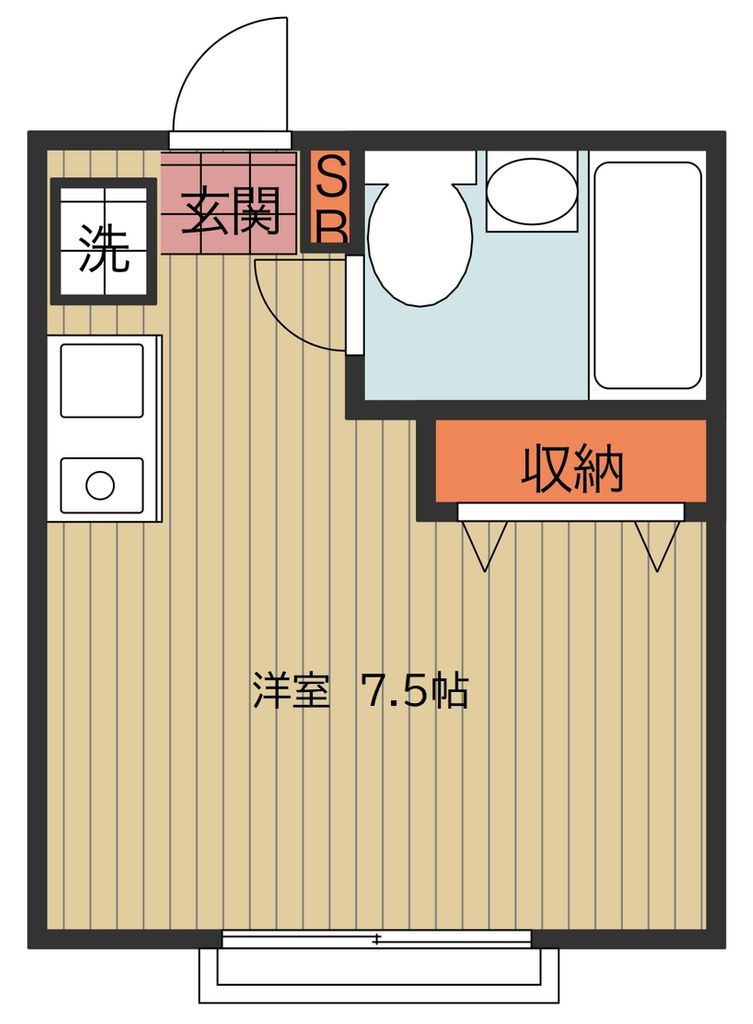 埼玉県草加市花栗４（マンション）の賃貸物件の間取り