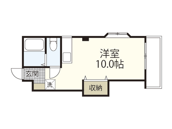 【広島市中区江波本町のマンションの間取り】