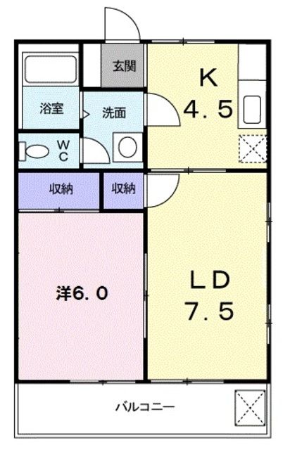 エクセル上水の間取り