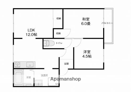 フレグランス１０９の間取り