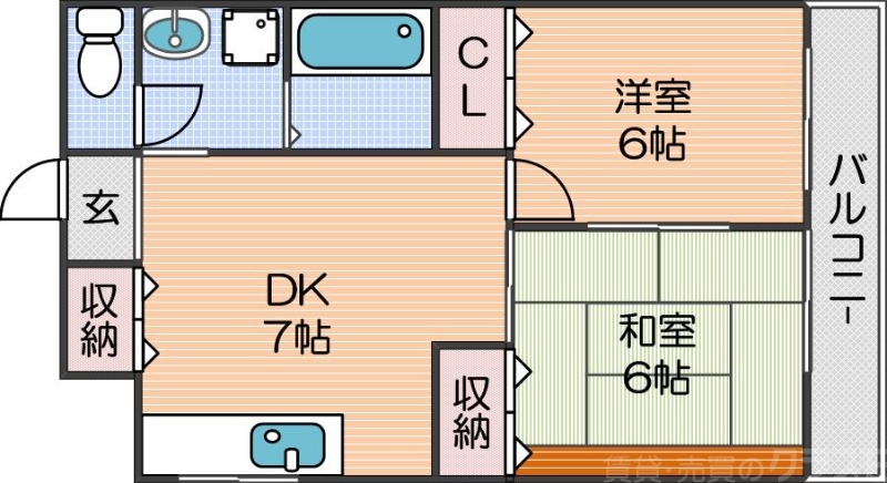 ラキアマンションアビコの間取り