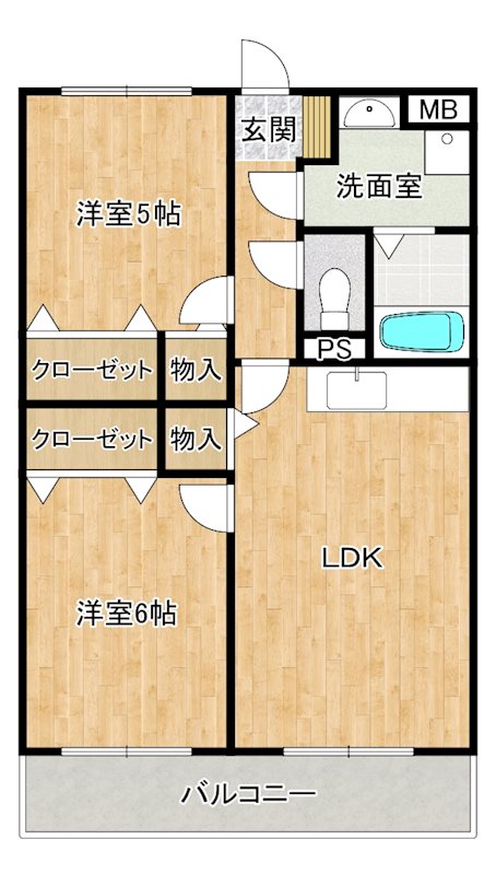 スウィートテラスの間取り