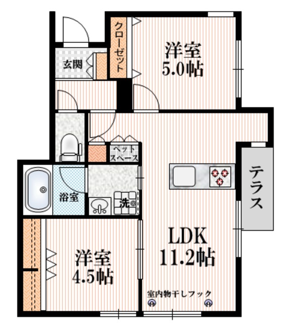 （仮称）西綾瀬２丁目メゾンの間取り