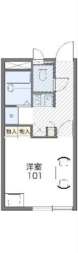 豊橋市東郷町のアパートの間取り